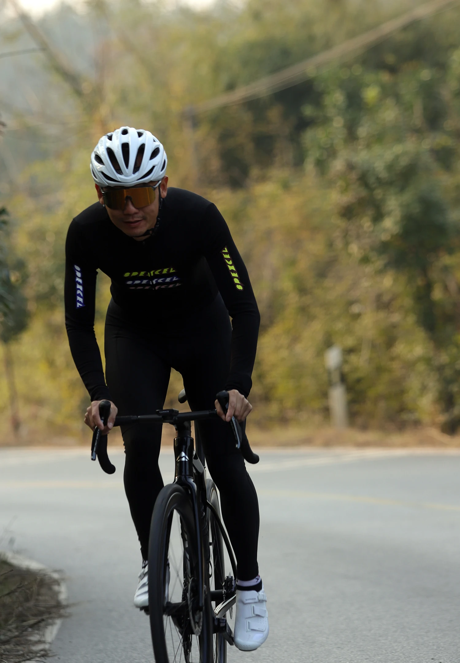 SPEXCEL LOGO New Winter Thermal Fleece Cycling Jersey Road Mtb bicycle wear Long sleeve Race Fit Nylon thermal fabric man 4