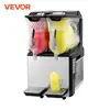 VEVOR 110V Slushy Machine Double Bowl Margarita Frozen Drink Maker Automatic Clean for Supermarkets Cafes Restaurants Snack Bars 1