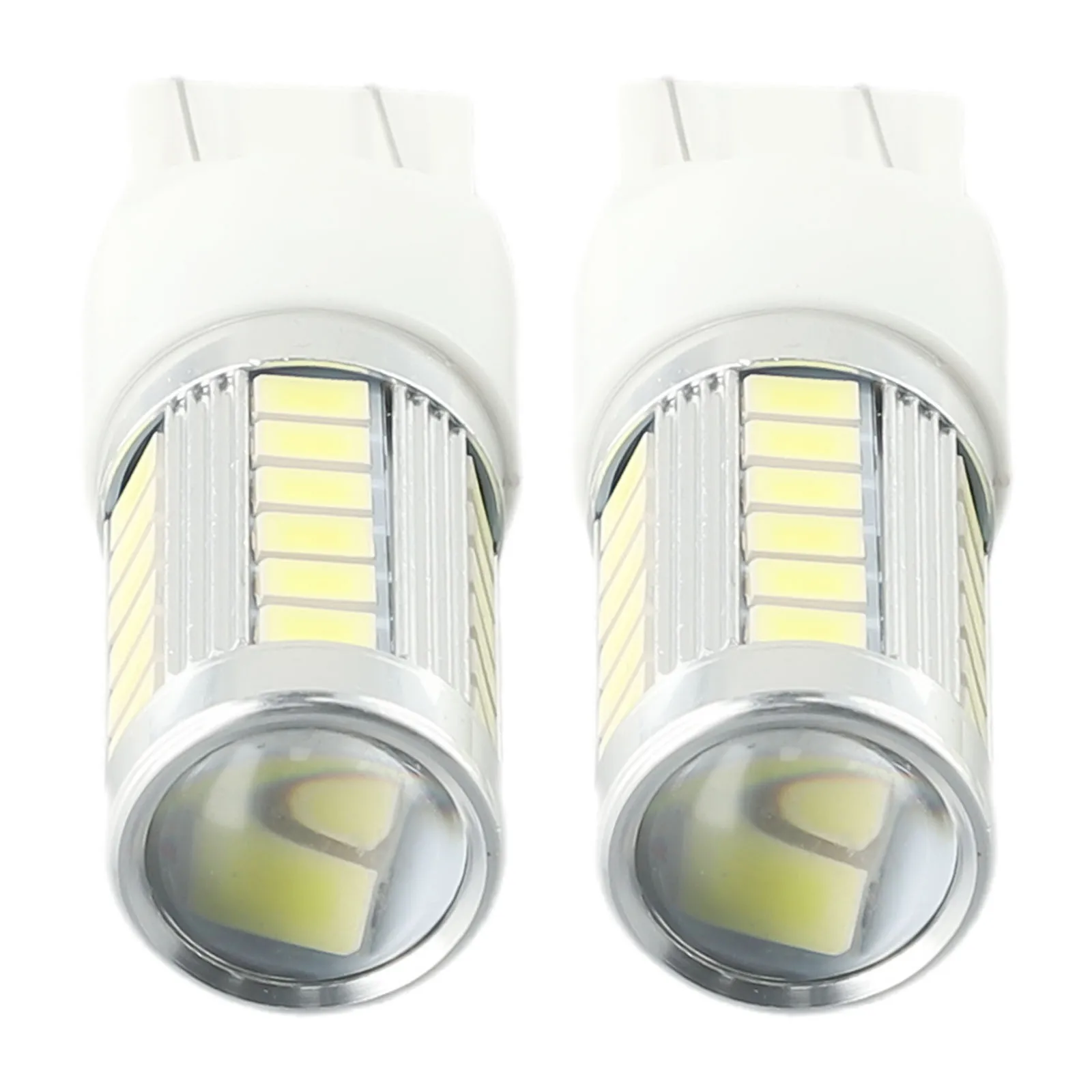 야외 LED 사이드라이트 사이드 라이트 슈퍼 화이트 전구, T20 W21/5W 턴 라이트, 18*60.5mm 듀얼 필라멘트, 쉬운 설치, 2 개