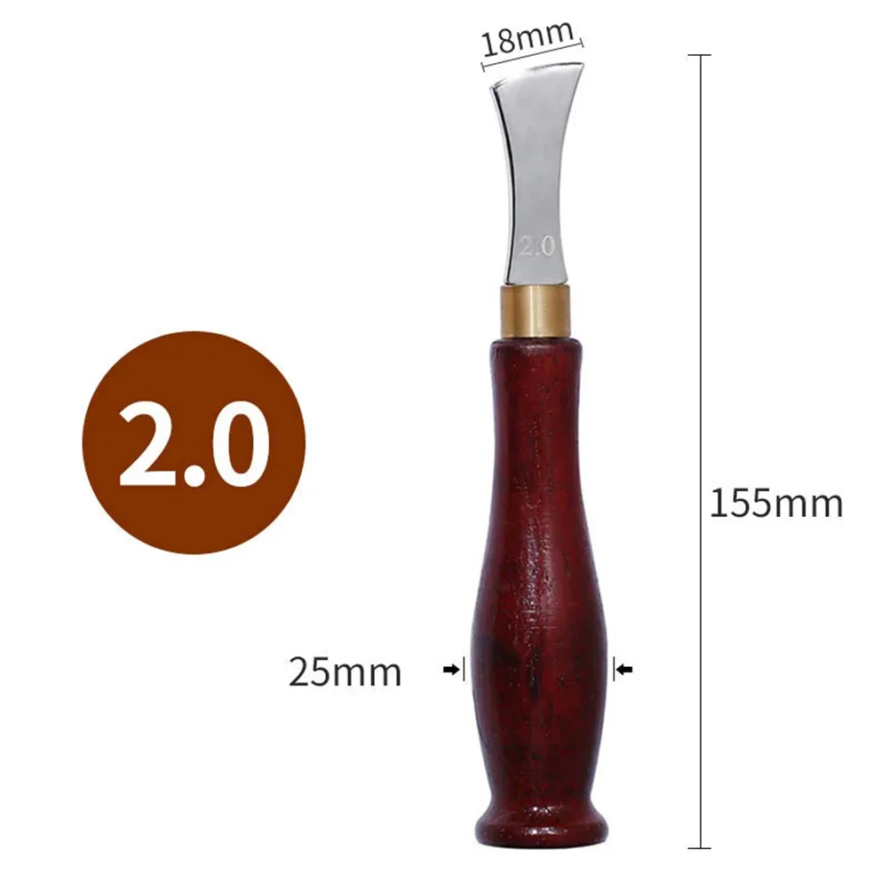 Leather Craft Tool Edge Creaser Leather Crimping Leather Wiring Pressure Line Tool DIY Fan-shaped Processing Sewing Tools