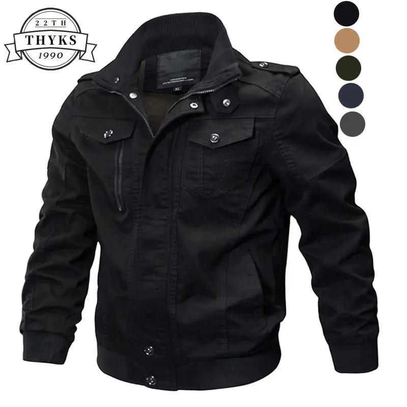 agentschap willekeurig Alaska Military Bomber Jacket Men Casual Cotton Mens Jackets & Coats Army Men's  Slim Fit Pilot Jackets Casacas Para Hombre Size M-6XL