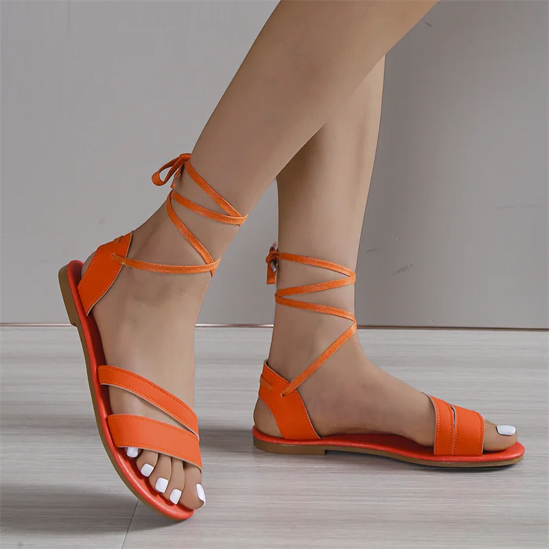 

New large female sandals strap fashion flat-soled sports sandals female casual comfortable Wade sandals