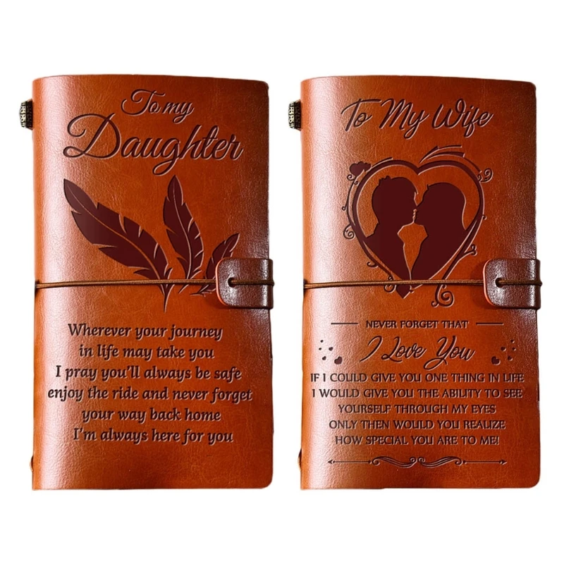 

Fashion Leather Diary Writing Notebook Handwriting Pocketbook for Birthday Gift Dropship