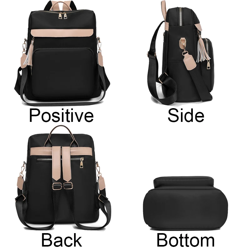 Anti-theft Multiple Pockets Fashion Backpacks High Quality Large Capacity Womens Back Pack Shoulder Bags For Teenagers Girls Dos 3