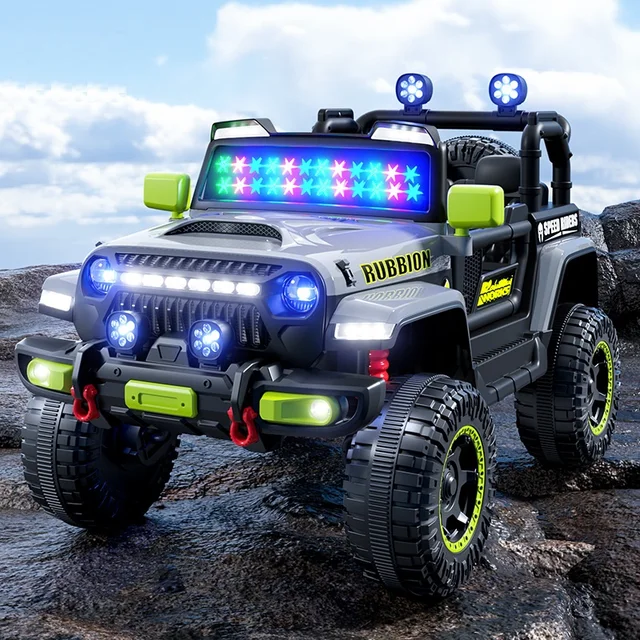 1-6-Year-Old Children's Four-Wheel Drive Electric Remote Control For Seated Off-Road Vehicles With Swing, Music And Light 1