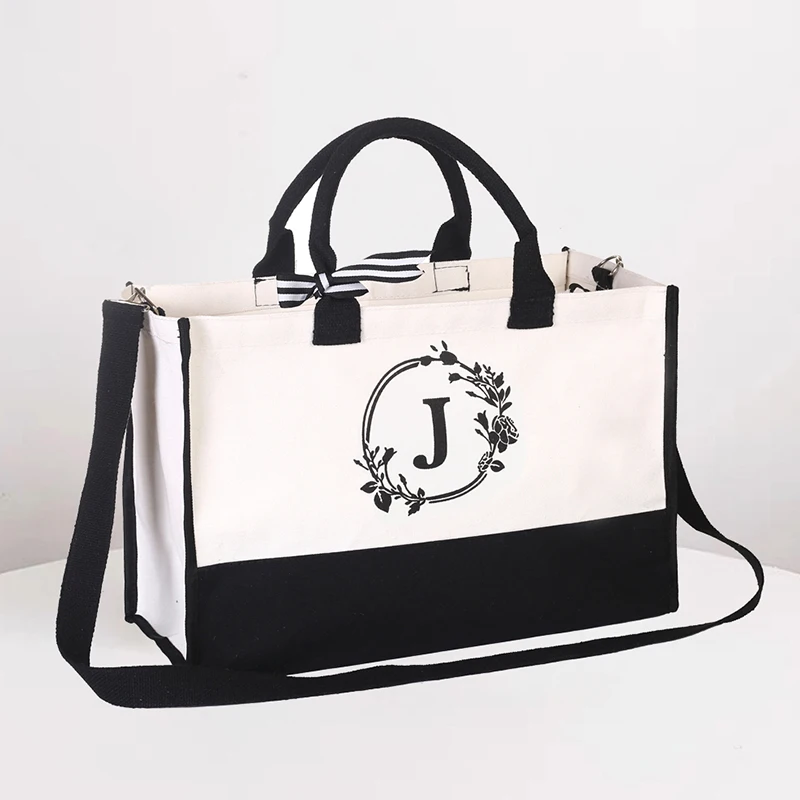Customized Tote Bag – Large Capacity Women's Handbag with Print Letter Logo, Two-Sided ... - SKU CTB02011 - UGI Packaging