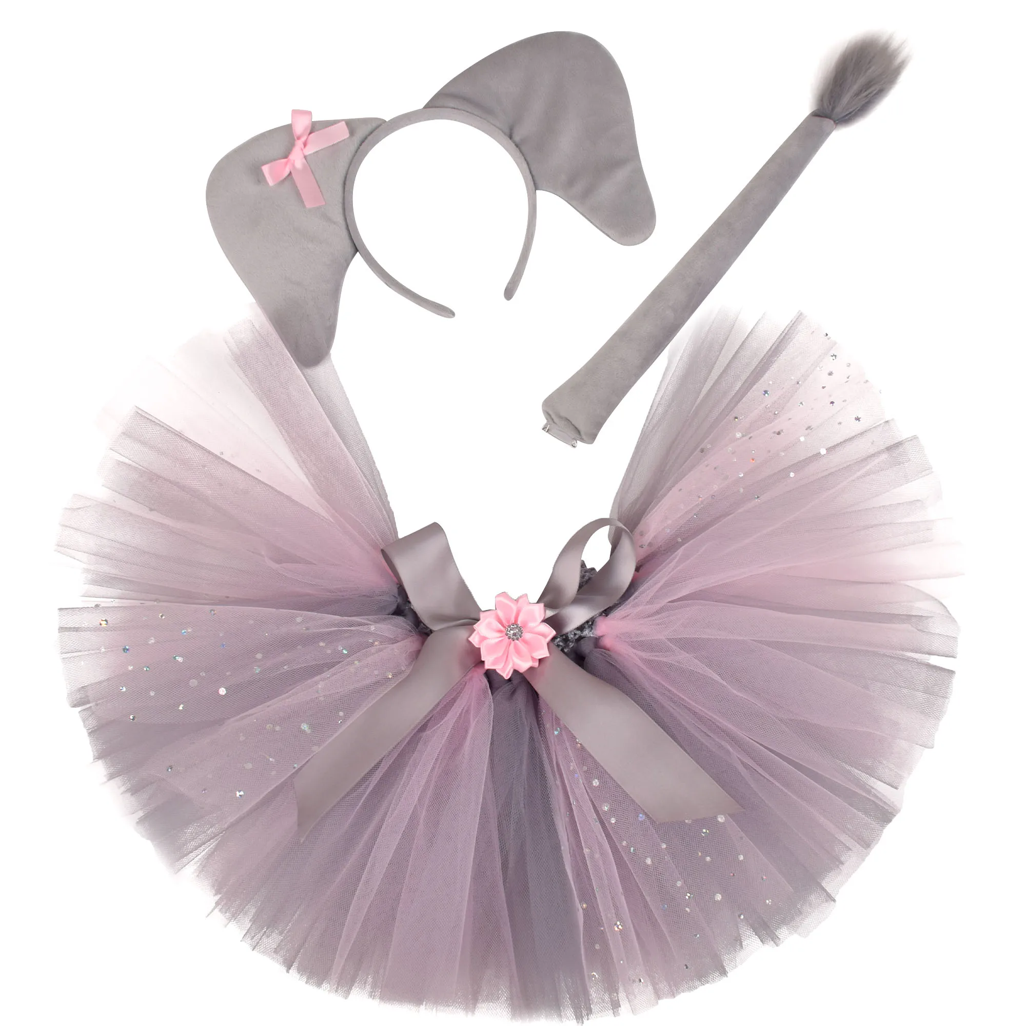 Kids Children Animal Costume Monkey Party Gift Headband Skirt Tail Bow Props 1-*12Y Cosplay Halloween Carnival Birthday Headwear cosplay costume,animal tutu skirt outfit