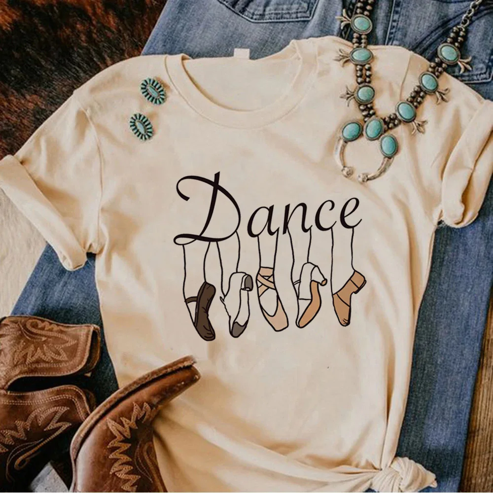 

Love to Dance tshirt women Japanese tshirt female y2k Japanese comic clothing