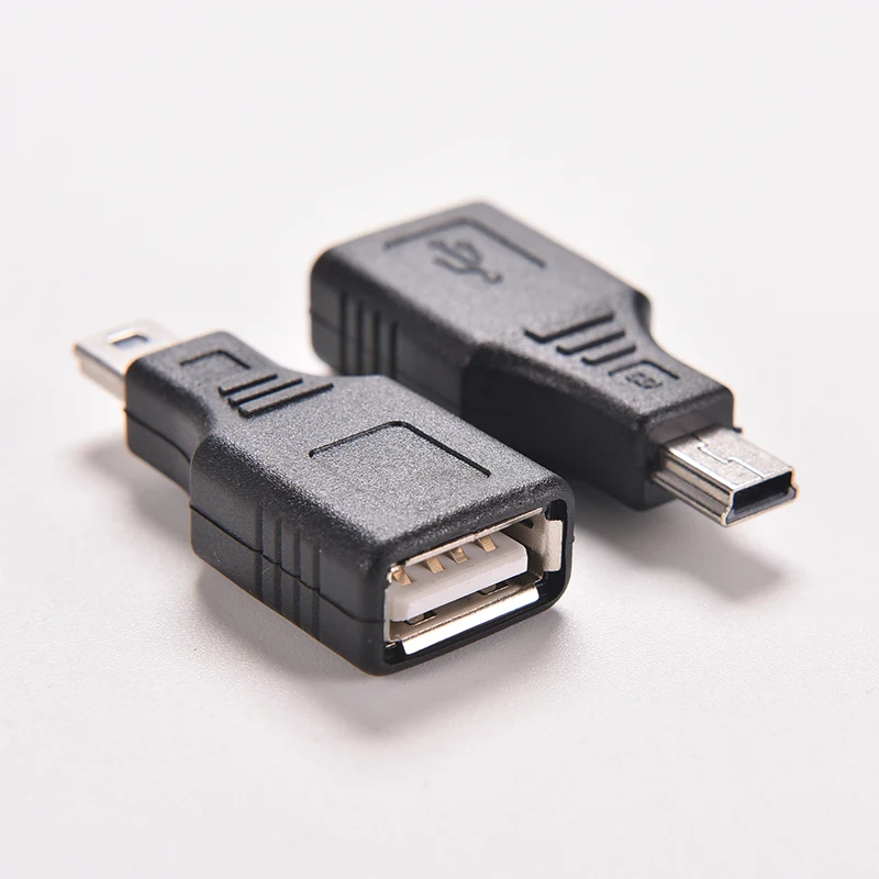 새로운 네트워크 USB 2.0 A 암에서 미니 USB B 5 핀 수 코드 케이블 허브 어댑터, 1PC