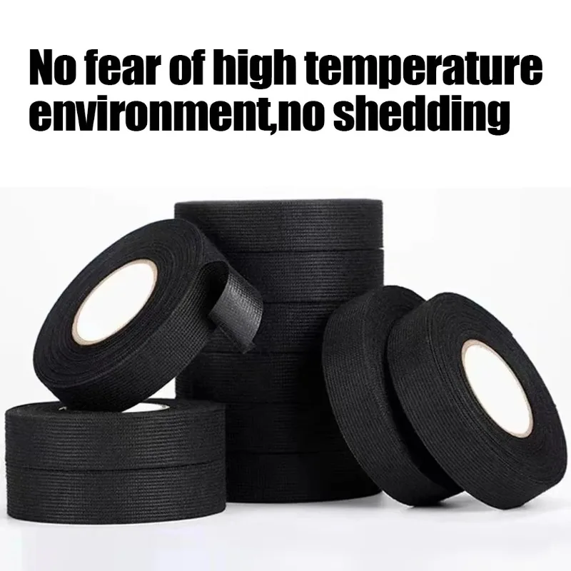 Fireproof Insulating Tape Heat Resistant - 9/15/50mm Widths for Auto Wire Harness Protection, Electrical Wiring Loom Tape