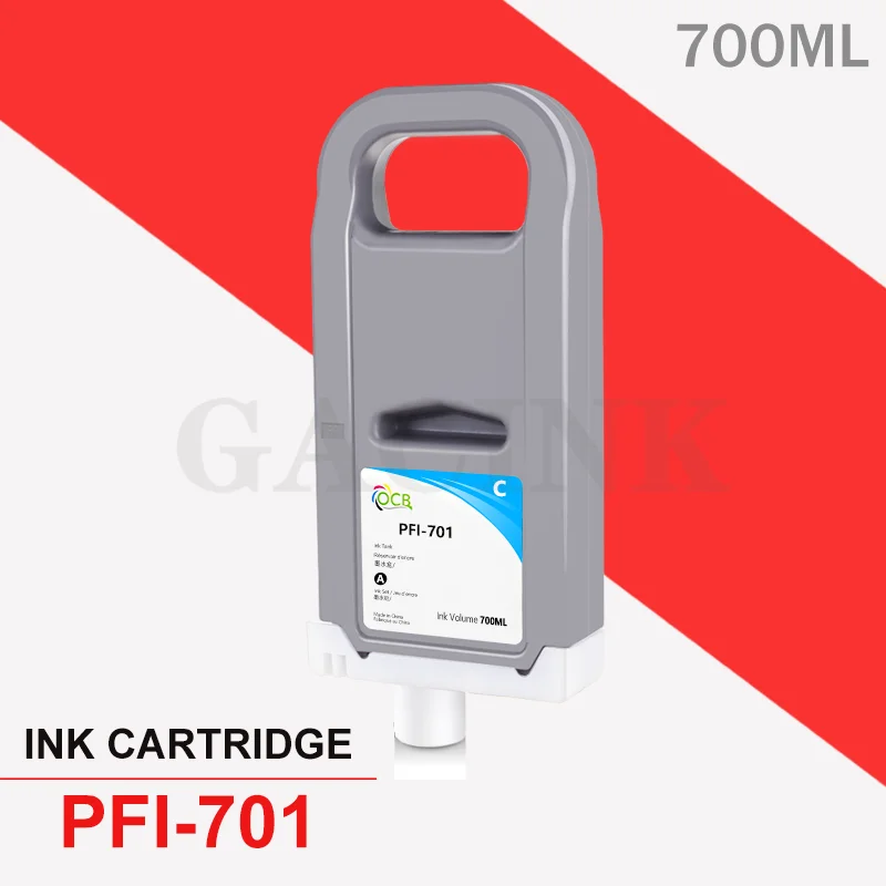 12 Cartouches D'encre Compatibles Canon PFI-701 - 700ml Pour Imprimantes Ipf8000/9000 - Vivid Colors