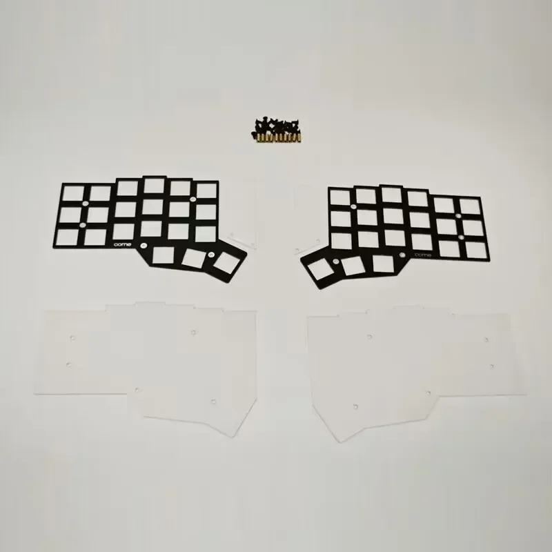 Corne Crkbd 분할 키보드 케이스 키트, 아크릴 바닥 플레이트, DIY Corne V3.0.1 체리 분할 키보드, 맞춤형 키보드 액세서리