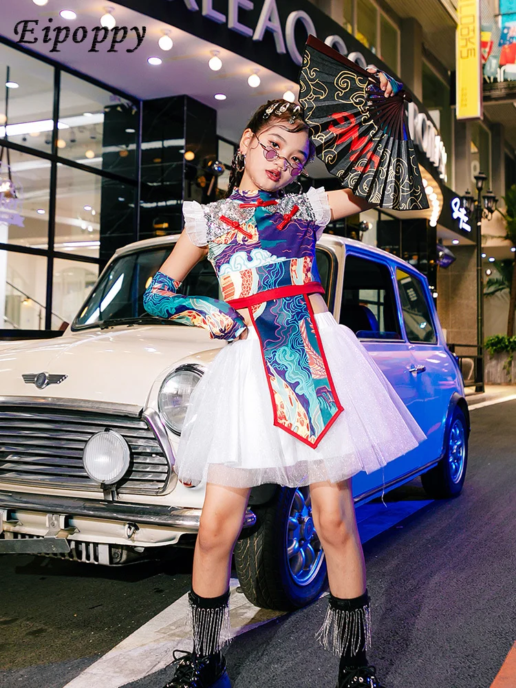 

Girls' Jazz Dance Suit Children's Catwalk Show Fashion Children's Show Clothes