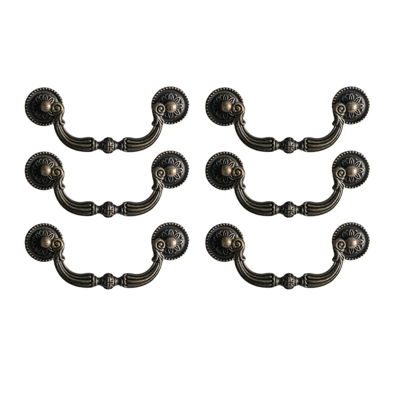 6 Pack Drop Down Bail Dresser Pull Handle Bail Drawer Pull Swing Drawer