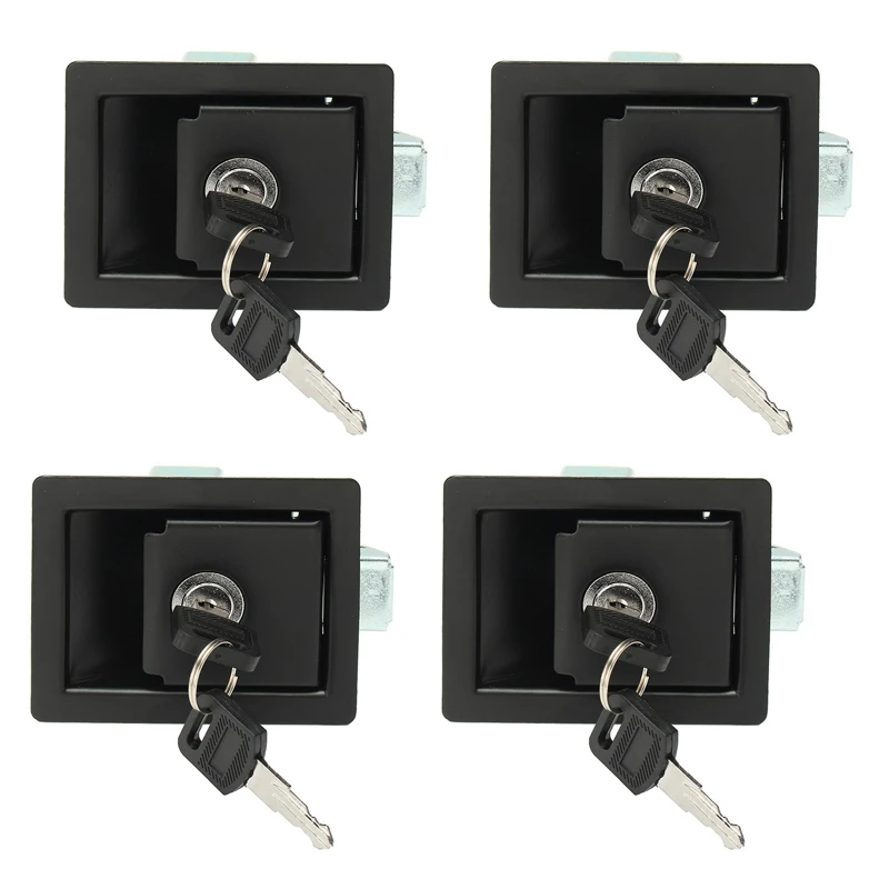 Rv Car Paddle Entry Door Lock Latch Handle Knob Camper-Trailer Pull Type Panel Door Lock 4X rv door lock