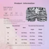 Mens Zebra Stripes Swimming Swim Trunk Shorts Drawstring Elastic Waistband Beach Sport with Pockets Swimwear 5