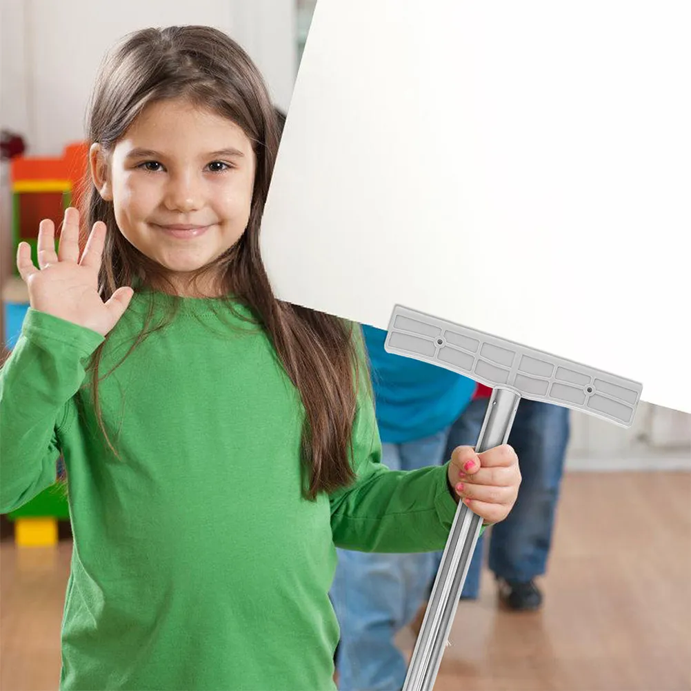 4개 휴대용 표지판 막대 스테인리스 스틸 야외 퍼레이드 환영 표지판 홀더 디스플레이 스틱 (선거, 시위, 스포츠 행사용)