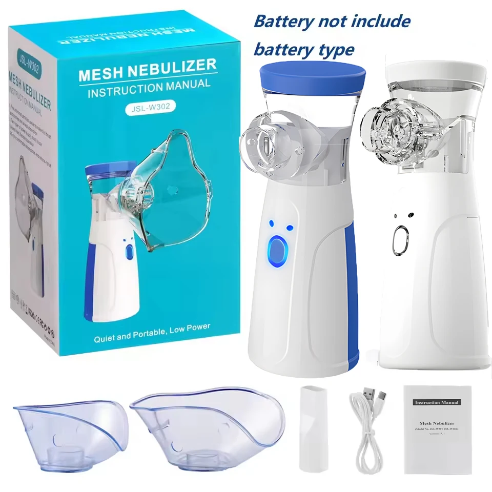 Medical Nebulizer Mesh Nebulizer Handhe Portable Nebulizer Inhalator Adult Kids Mini Silent Steam Nasal Humidifier Inhaler Tools Medical Nebulizer Asthma