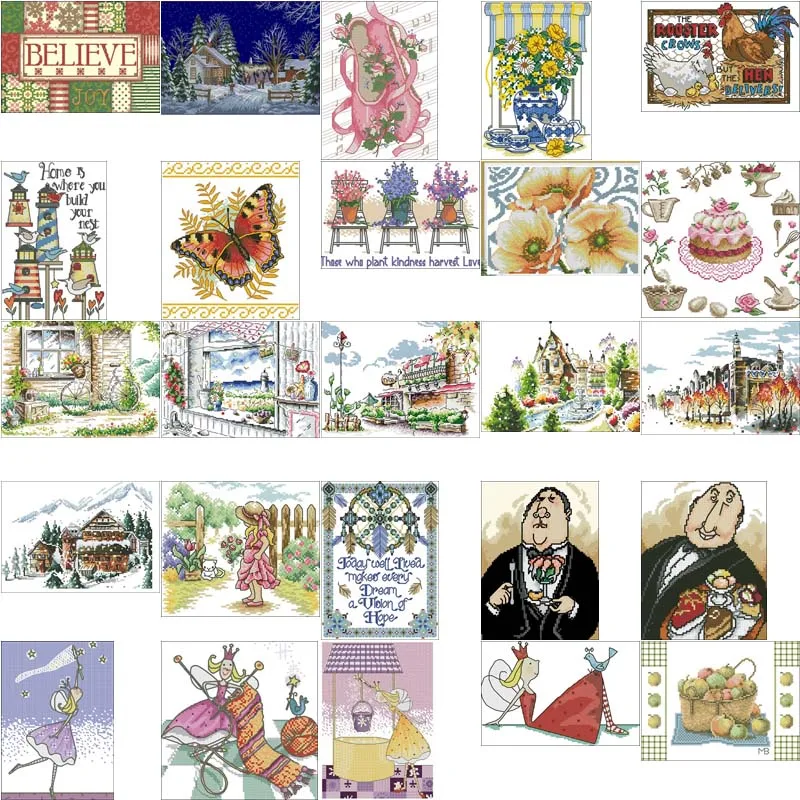 Waiter  Cross Stich Embroidery Set Electronic Drawing Cross Stich Needlework Pdf By Email