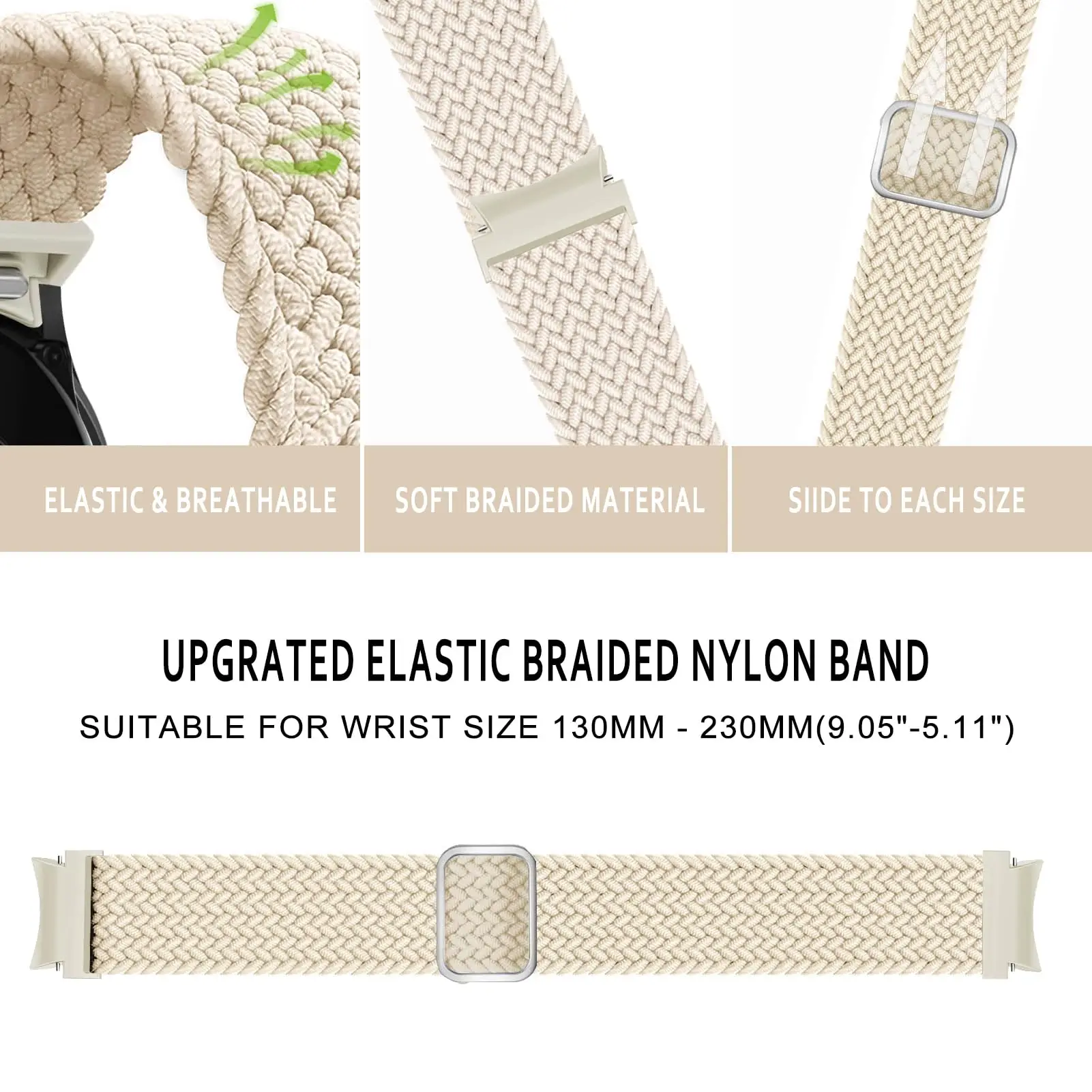 Braided Solo Loop Band - No Gaps Bracelet Strap
