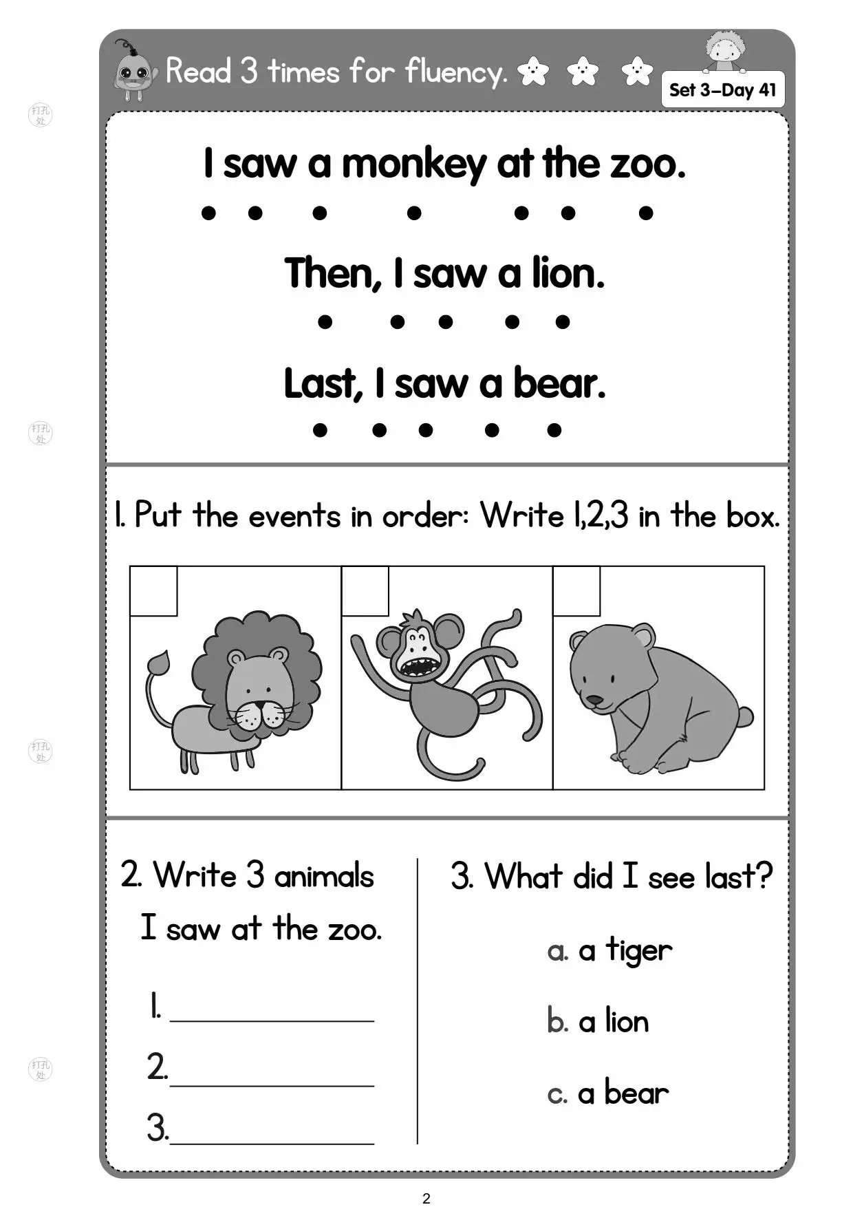 Learning english workbook 100 days graded reading comprehension exercise practice preschool learning English homework workbook