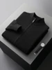 ADDONEE Autumn Winter Men Zipper Cardigan Mock Neck Thick Cashmere Sweater 100% Merino Wool Knitwear Smart Casual Sweater Coat 3