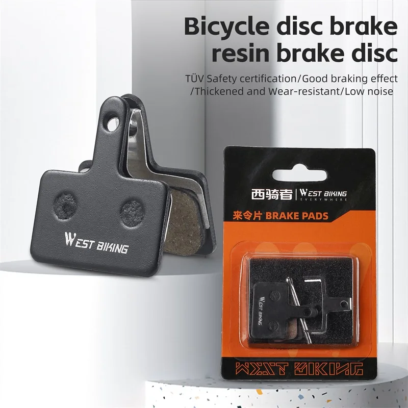 WEST BIKING Bicycle Disc Brake Pads Resin Ceramic Brake Pads For Shimano Deore MT200 M515 M475 M395 XTR E-Bike Bike Accessories