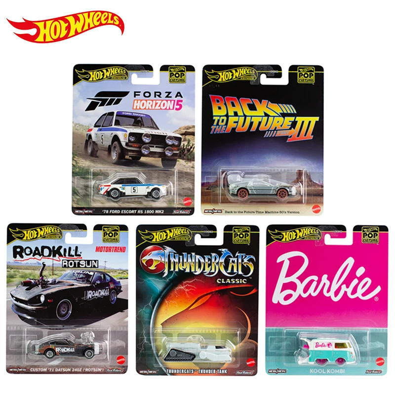 

Original Hot Wheels Premium Car 1/64 Diecast Pop Culture Back To The Future Forza Horizon Thundercat Vehicle Toys for Boys Gift