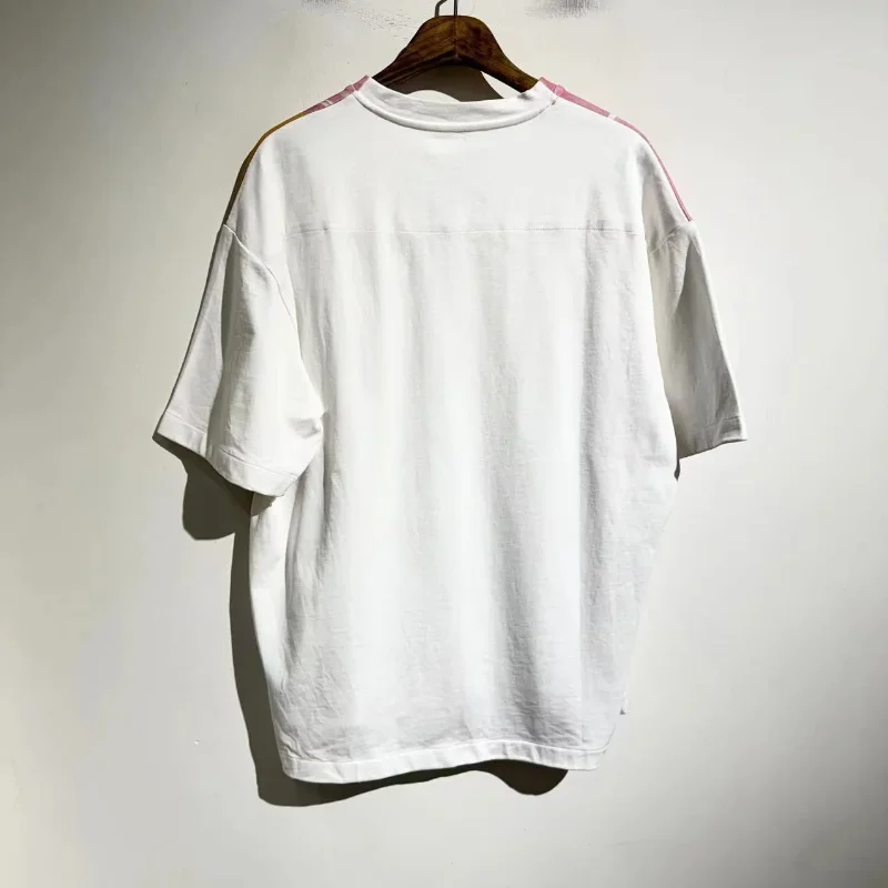 y2k迷彩ステッチショートTシャツ