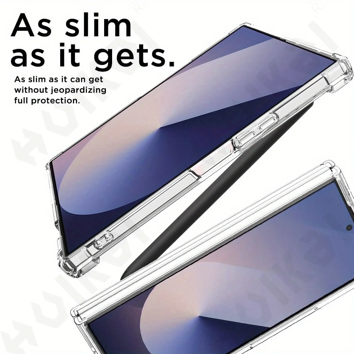 Transparent Shockproof Magnetic MagSafe Silicone Case with Soft TPU