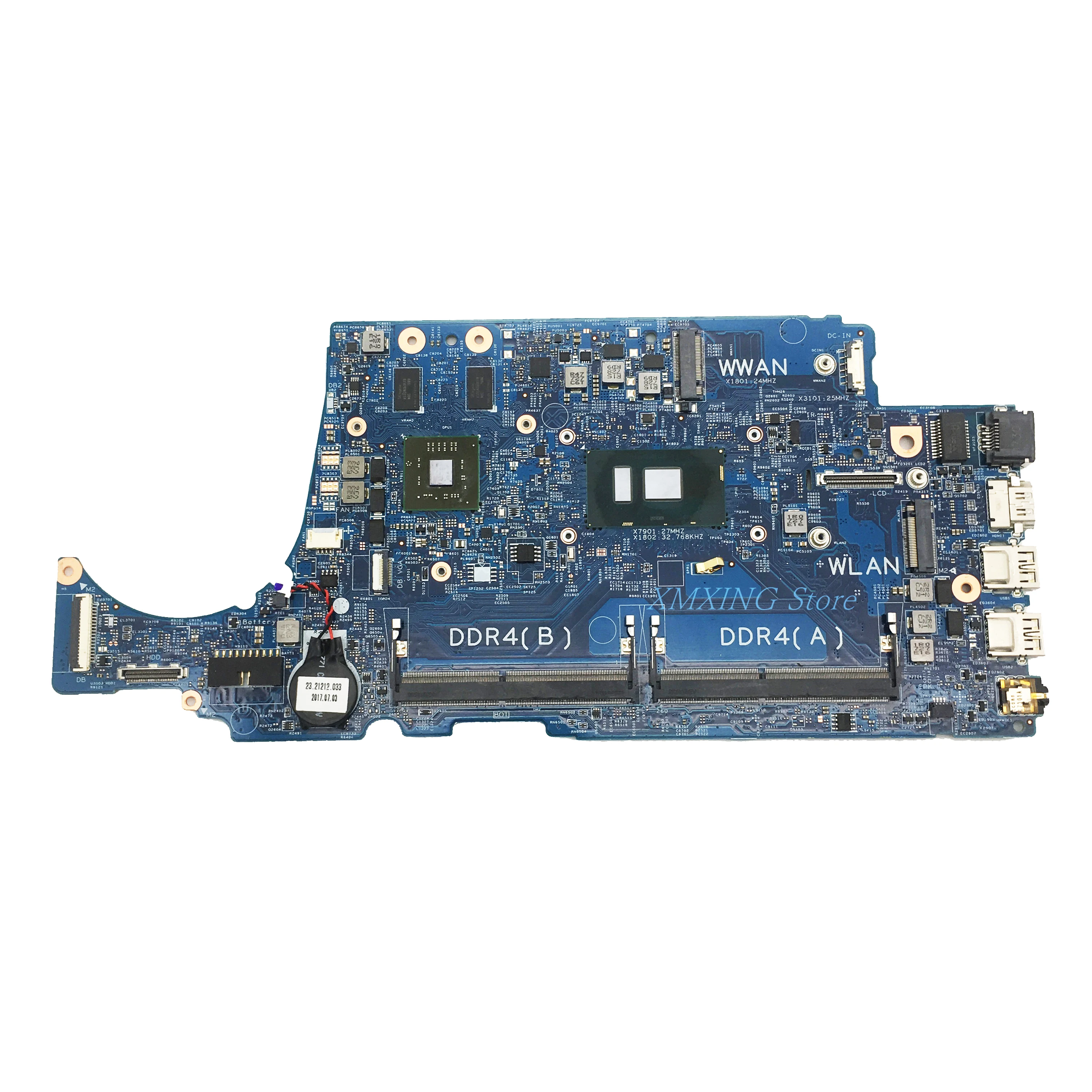 

FULCOL For DELL Latitude 3480 3580 Laptop Motherboard I7-7500U CPU D5FVH 16852-1 CN-07YVGW 07YVGW 7YVGW Tested 100% work