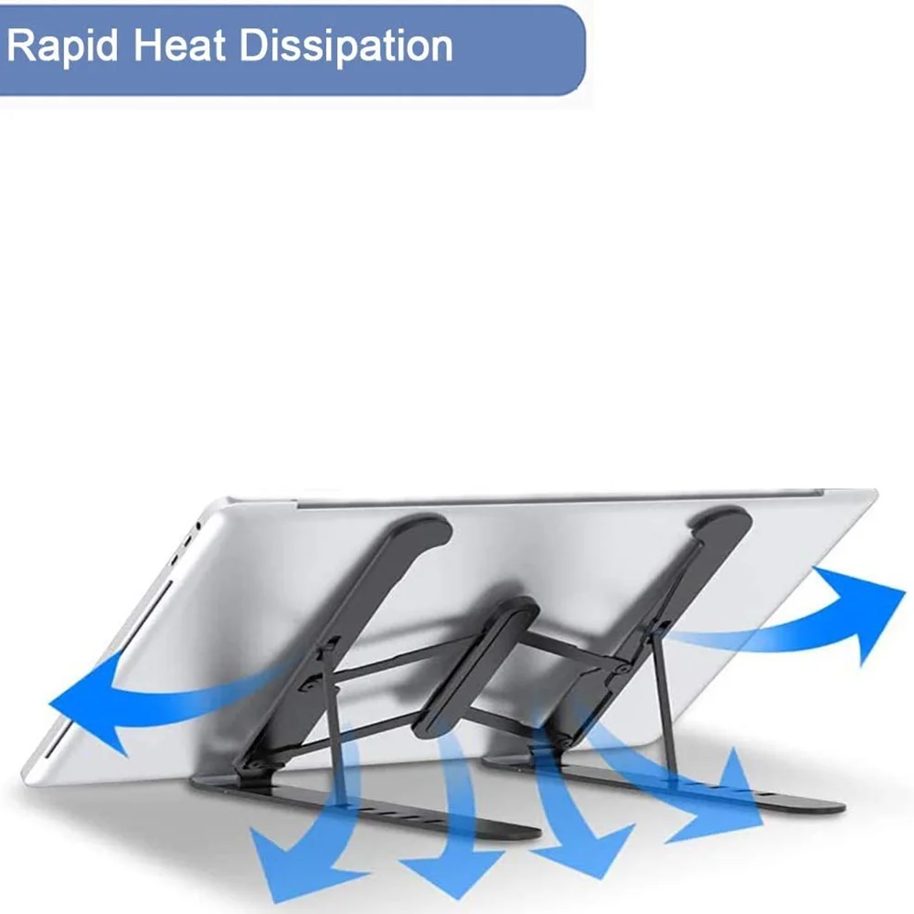 Laptop Stand Foldable Laptop Stand Adjustable Support Base Notebook Stand for Macbook Pro Non-slip Riser Cooling Bracket for Laptop & Tablet