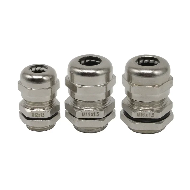 2PC PG7 3.0-6.5mm Waterproof Connector Cable Gland Entry IP68 for 3-6.5mm PG9 PG11 PG13.5 PG16 PG19/21 Brass