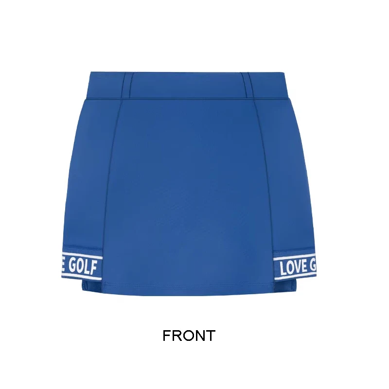 Love Golf Skirt Women's Autumn and Winter Stretch High Waist Anti-light Sports Tennis Short Skort Pants Female Stretch Culottes