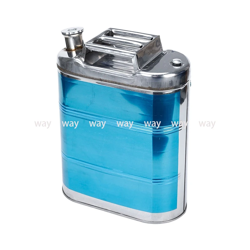 10L 20L Litres 201 Stainless Steel Fuel Tank Petrol Storage Oil Jerrycan Gas Can Car Motorcycle Truck Car Fuel-jugs