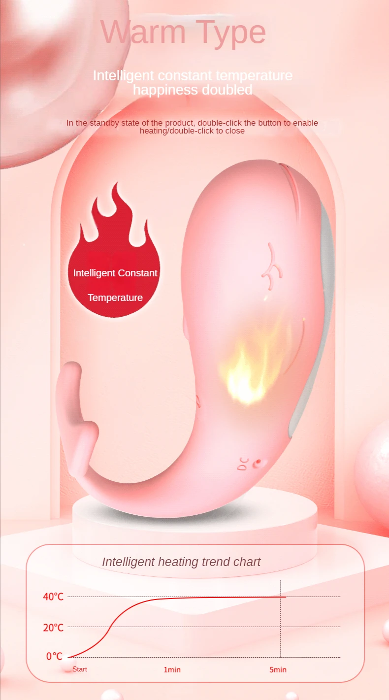 Wireless Remote Control Vibrator Female Masturbator Thermostatic_voghion.com