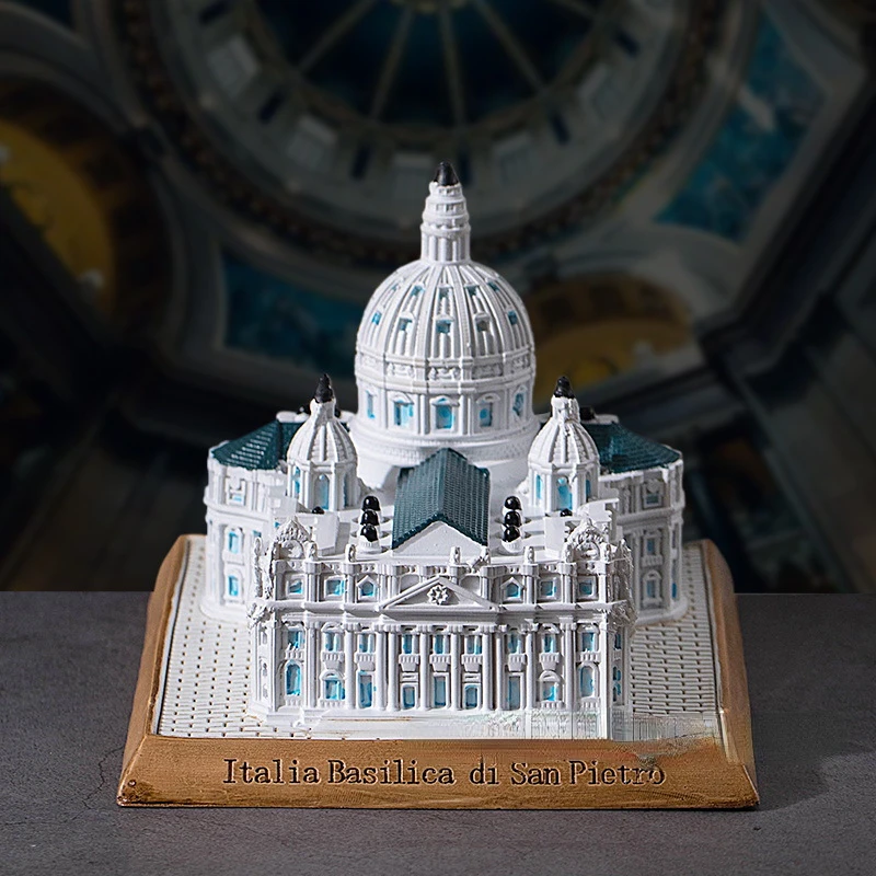 

Italy St. Peter's Basilica Model Tourism Souvenir Gifts Home Decor World Famous Architecture Micro Model Creative Sets City Toys