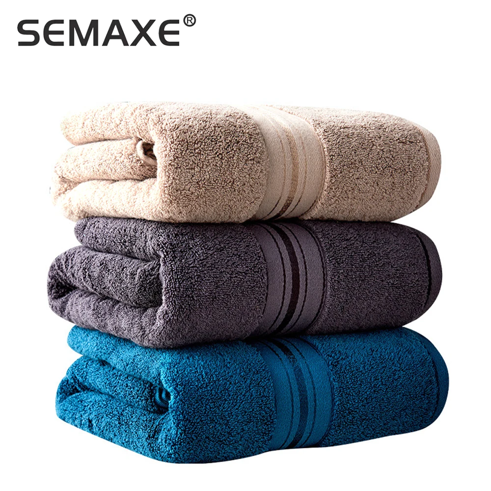 Bath Towel Household 90*180 Larger Cotton Towel Absorbent Thicker Male and Female Couples Towels Bathroom Gray