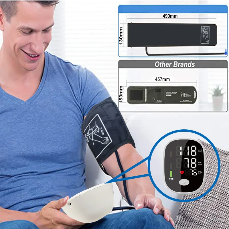 Arm Type Electronic Blood Pressure Monitor, Intelligent Blood Pressure Measuring Instrument, Household Monitor