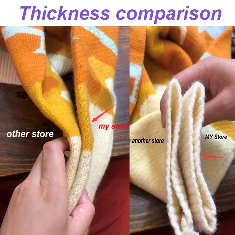 여성용 긴팔 니트 크림 재킷 코트, 두꺼운 캐주얼 옐로우 스웨터, ZA 2021 가을 풍경 프린트, 겨울 신상