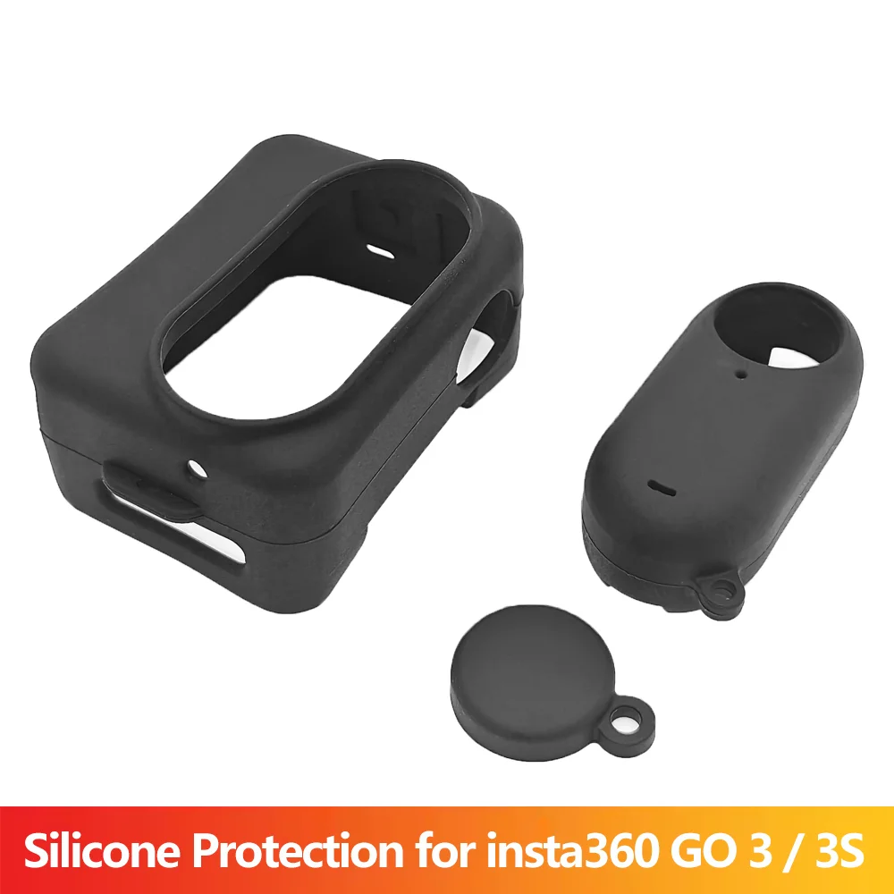 Silicone Protective Lens Cap and Camera Case for Action Cameras - Full-Body Protection