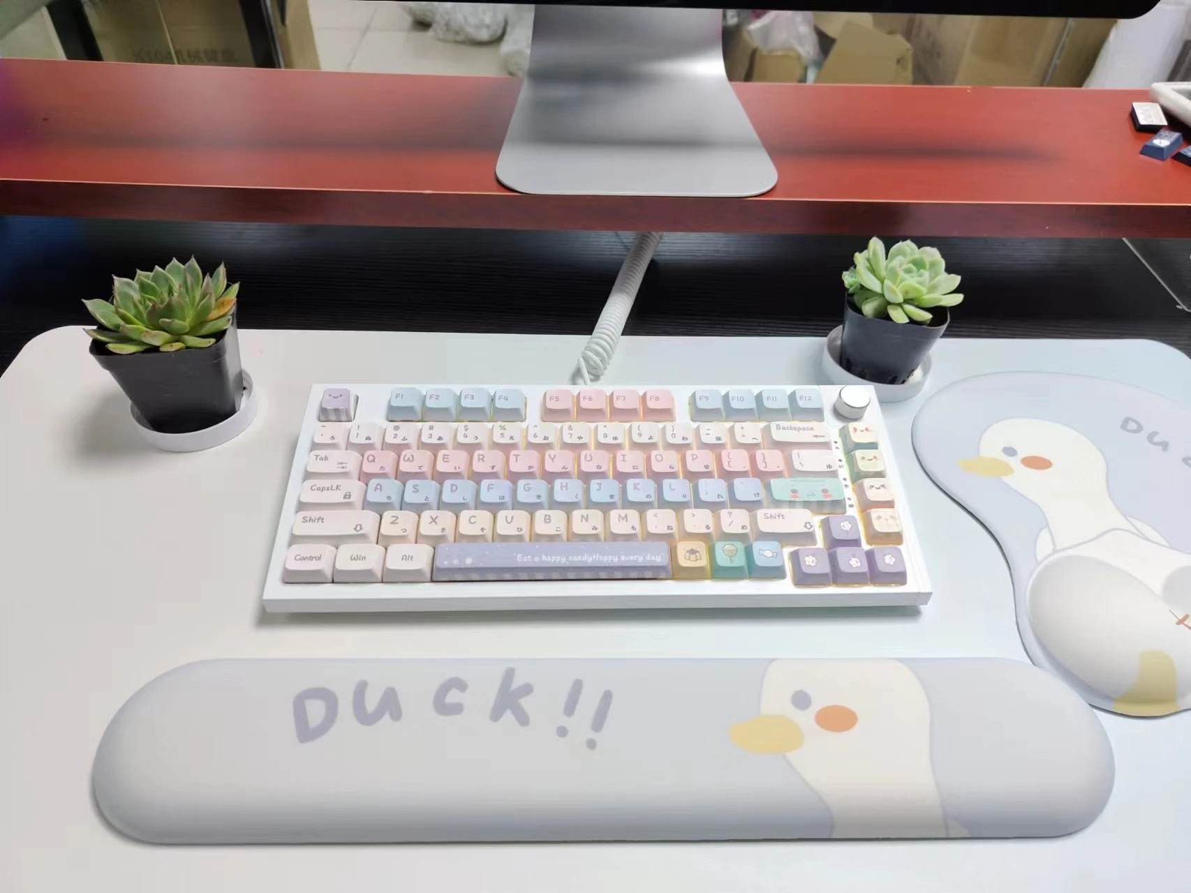 Keycaps, colorido, bonito, personalizado, PBT, sublimação Dye, MOA, MX, 130 chaves