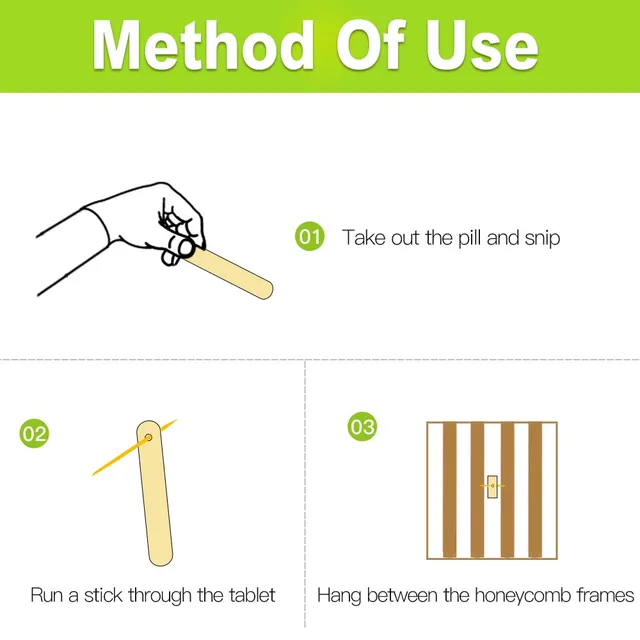 Méhészeti Termék Méhkas Viasz Lepke Lárva Biológiai Kontroll Fa Certan Csíkok Megelőző Kezelés Méhészhez - Image 2