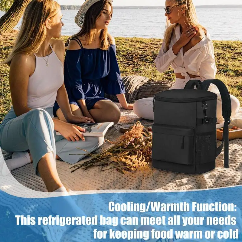 Insulated Backpack Cooling 30 Cans Leakproof Backpack Travel Bag Waterproof Thermal Bag Lightweight Ice Chest for Lunch Picnic