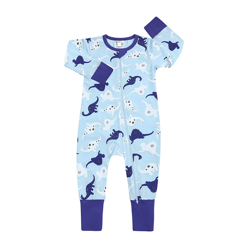 Cotton Long Sleeve Onesie Sleepwear 2