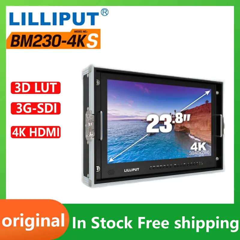 

Lilliput BM230-4KS монитор 23,8 дюймов HDR 3D-LUT цветное пространство переносной 4K режиссерский монитор 3840x2160 SDI Tally VGA