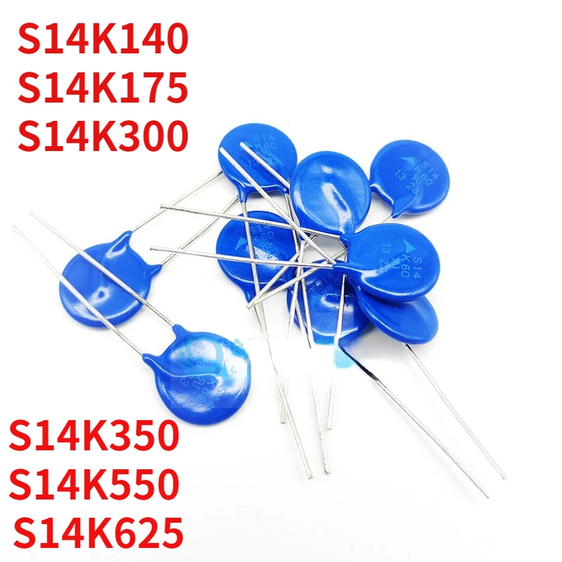 10pcs Varistore S14K550 S14K250 S14K140 S14K175 S14K300 S14K350 S14K230 S14K625 S14K275 S14K320 Resistenza S14K420 Nuovo Originale