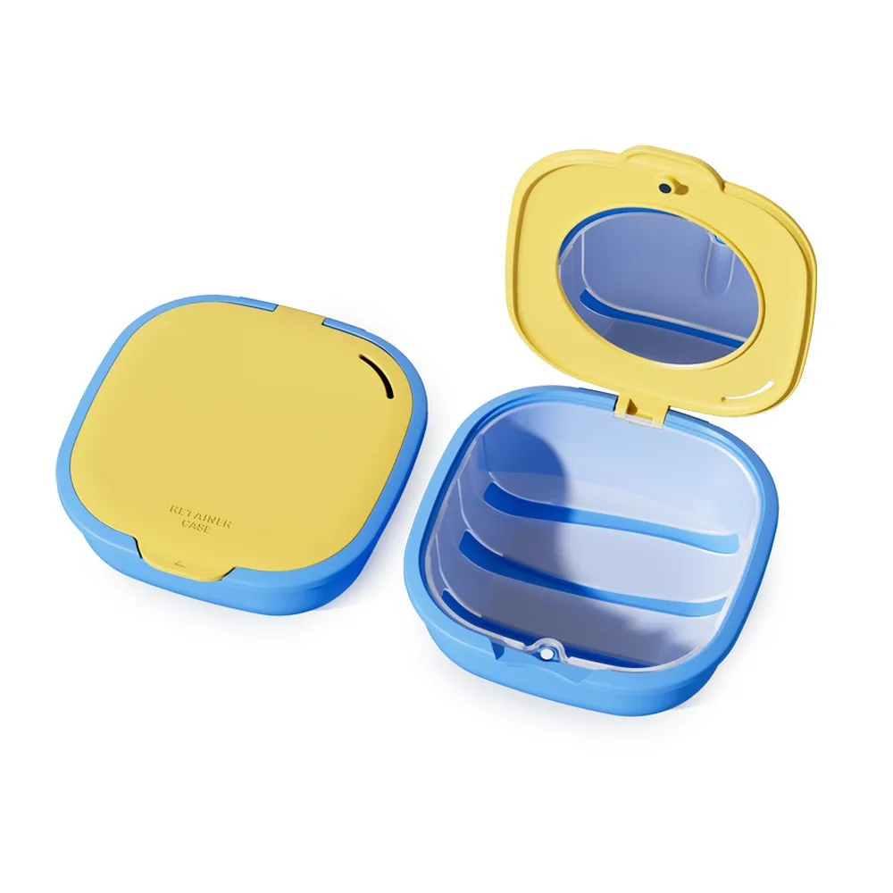 Protective Dental Retainer Orthodontic Mouth Guard Denture Storage Case Box Plastic Oral Hygiene Supplies Organizer Accessories