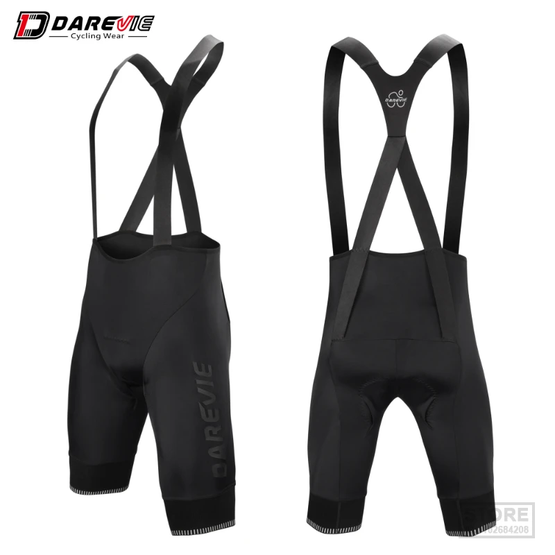 

DAREVIE Cycling Bib Shorts Men Adjustable Pad 's Bretelle Korea ASK Lycra 7.5CM Leg Gripper Pro 6H