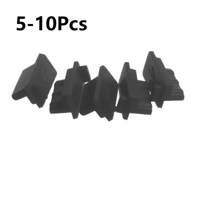 Type c dust plugs 5-10Pcs USB Dust Plug Charger Port Cover Cap Female Jack Interface Universal Silicone Protector Tablet PC Notebook Laptop